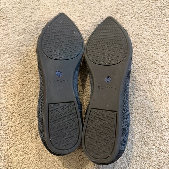 Rothy's The Point Gray Camo Pointed Toe Flats, 7.5 - Picture 3 of 3
